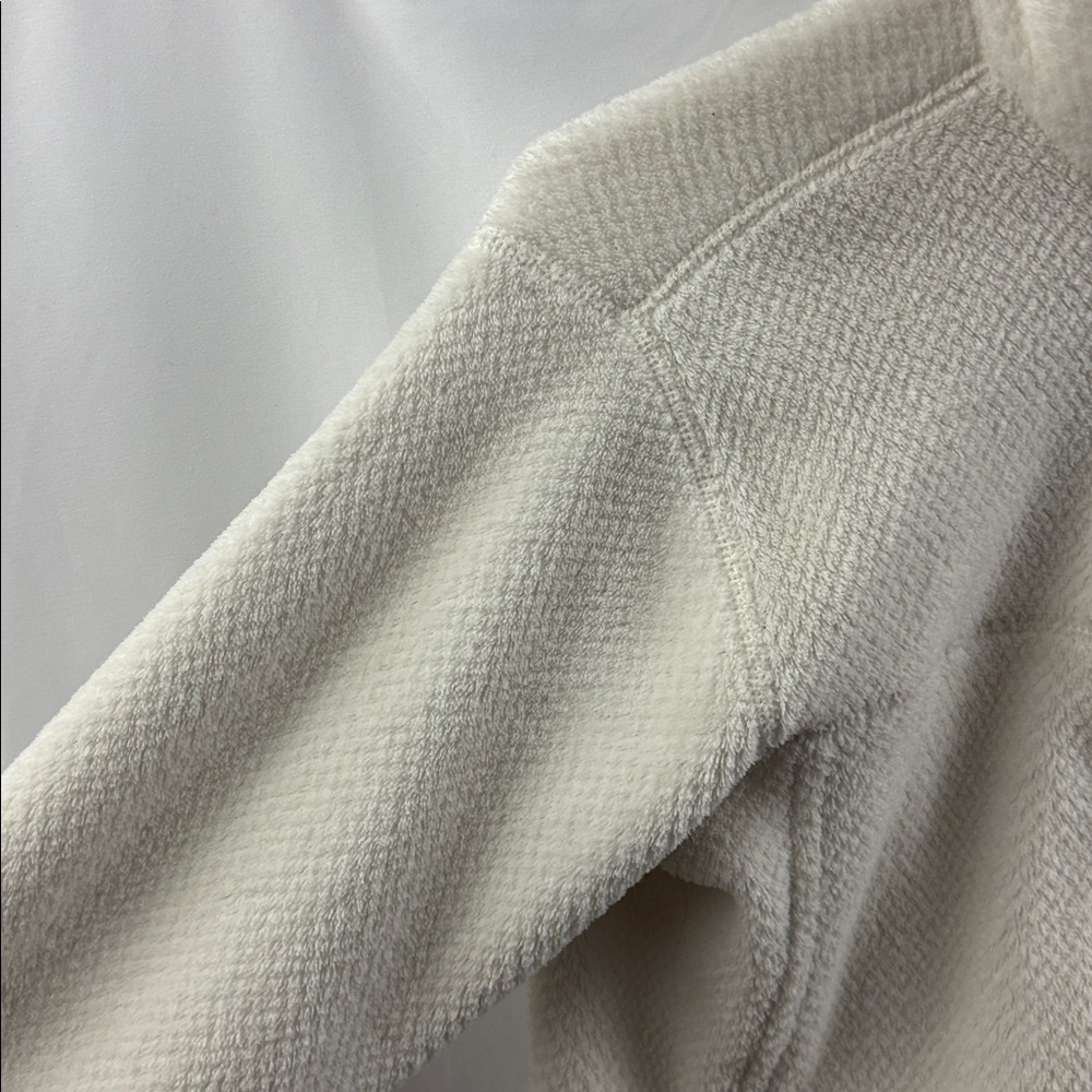Women’s Medium Patagonia Fleece Jacket Snap-T Retool Full Zip Sweater Cream - Picture 5 of 8